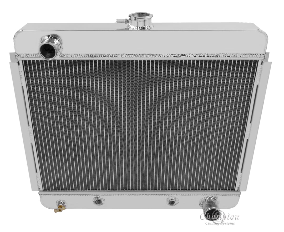 1966-1967 Chevy Nova 2-Row Radiator with 1" tubes