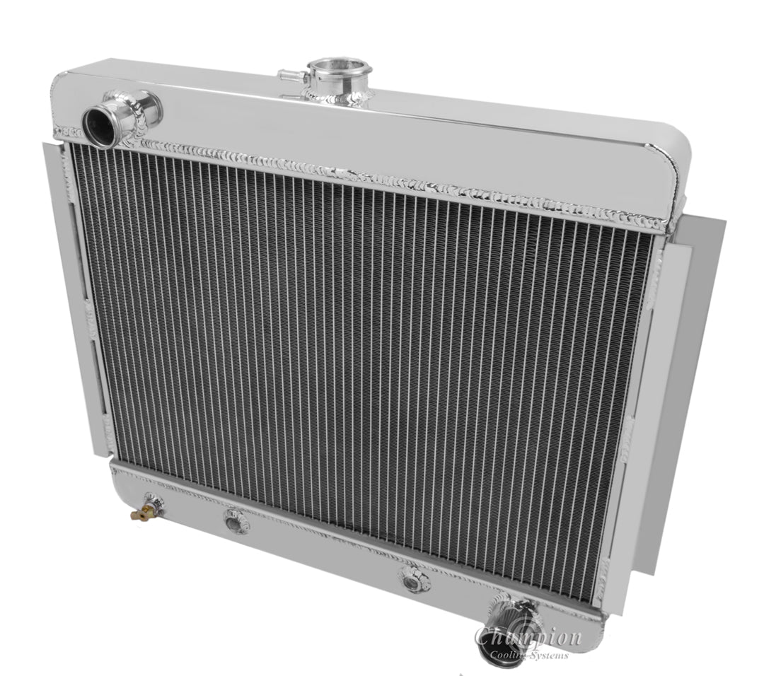1966-1967 Chevy Nova 2-Row Radiator with 1in tubes