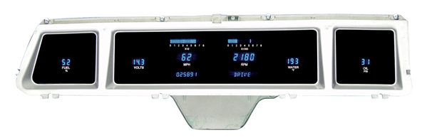 1966 Chevy Impala/ Caprice Digital Instrument System - Dakota Digital VFD3-66C-IMP