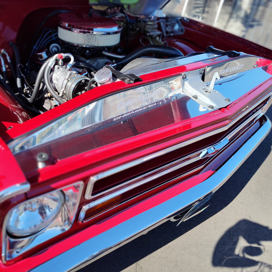 1967-1968 Chevy and GMC trucks Show Panel with "Bowtie/Chevrolet" Engraved