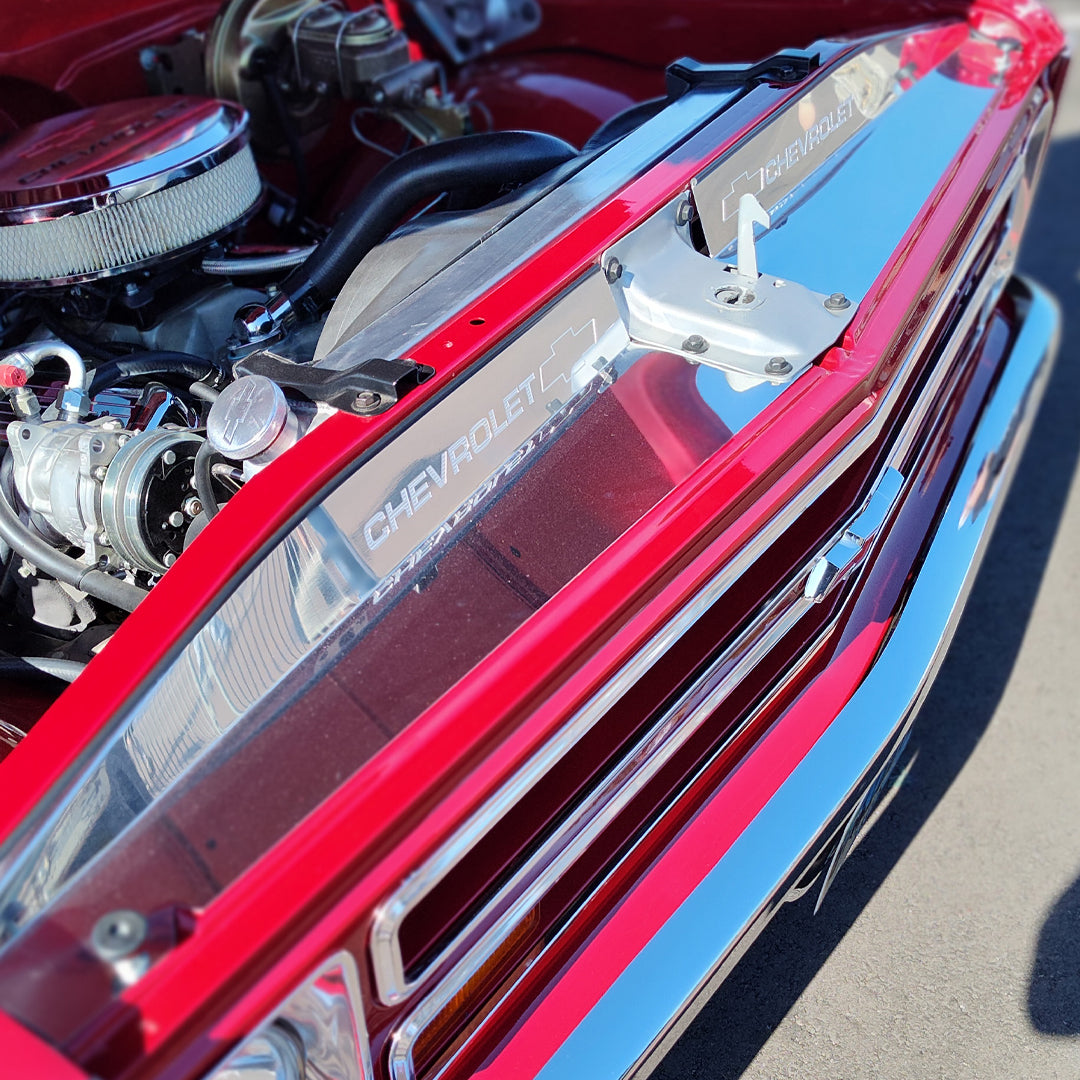 1967-1968 Chevy and GMC trucks Show Panel with "Bowtie/Chevrolet" Engraved