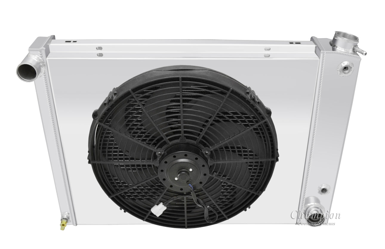 1967-1969 Camaro 3-Row Radiator, Shroud, Fan Combo big block