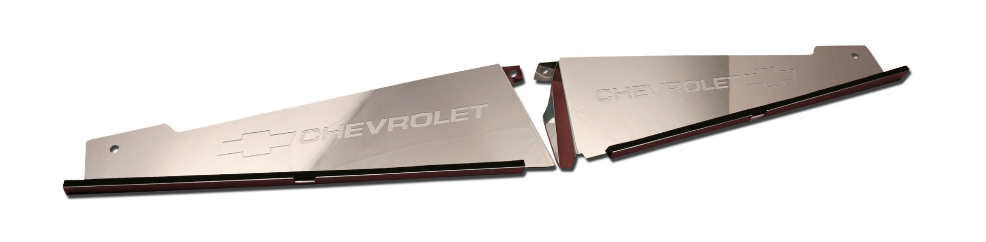 1967-1969 2 Piece Camaro Anodized "Bowtie/Chevrolet" Engraved Show Panel