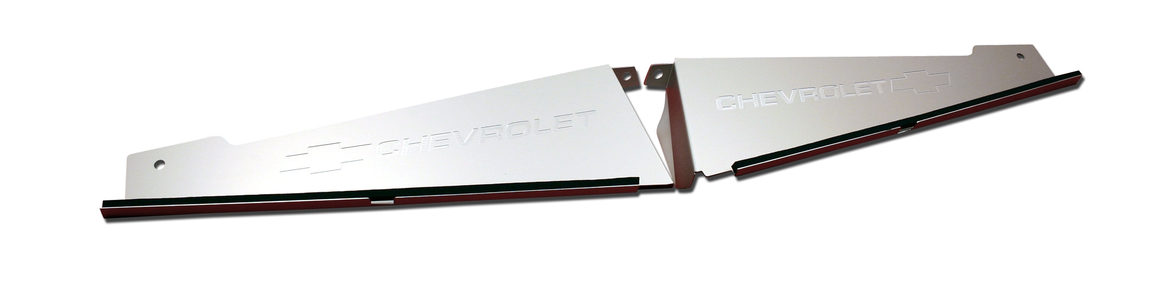 1967-1969 2 Piece Camaro Anodized "Bowtie/Chevrolet" Engraved Show Panel