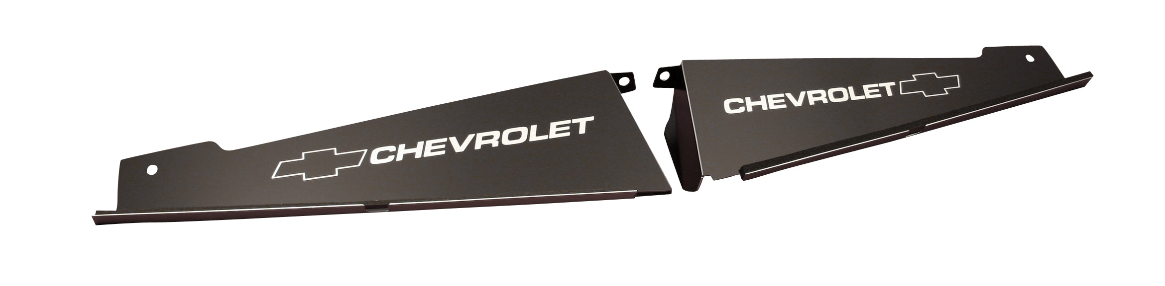 1967-1969 2 Piece Camaro Anodized "Bowtie/Chevrolet" Engraved Show Panel