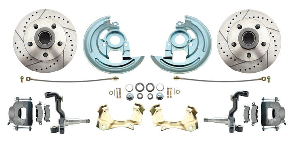 1967-1969 Chevy Camaro - Drilled-Slotted Disc Brake Kit