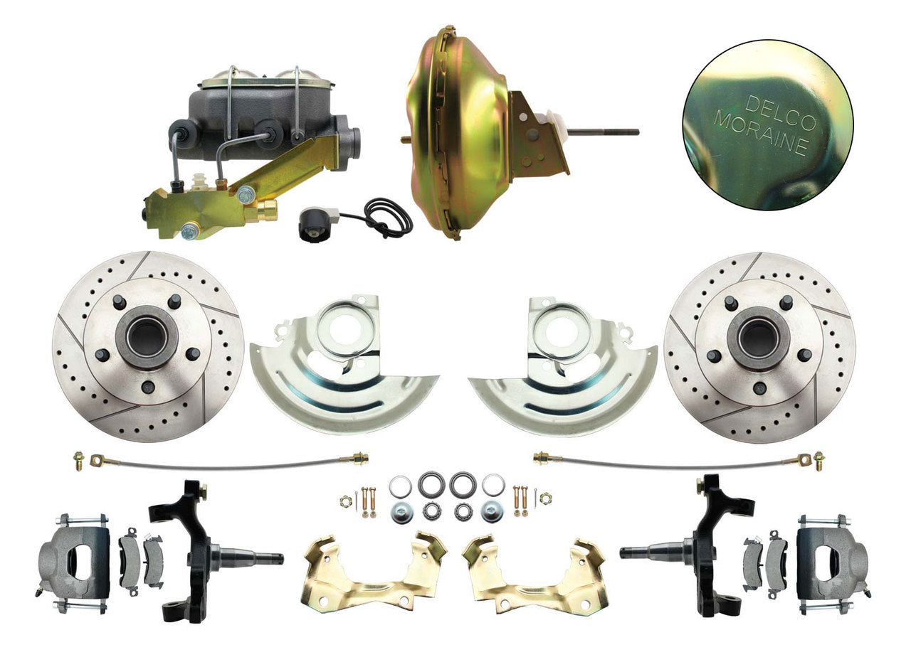 1967-1969 Pontiac Firebird - Complete Power Drilled-Slotted Disc Brake Kit