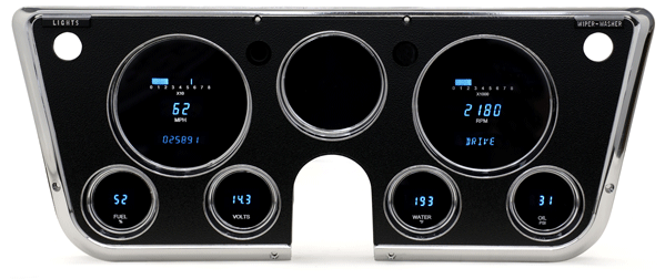 1967-1972 Chevy / GMC Pickup Digital Instrument System - Dakota Digital VFD3-67C-PU
