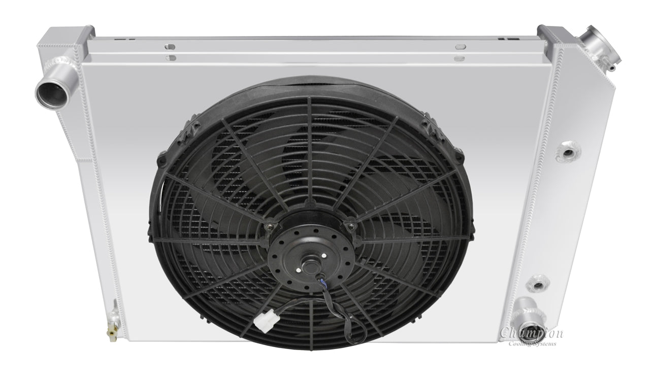 1978-1983 Chevy Malibu 3-Row Radiator, Shroud, Fan Combo