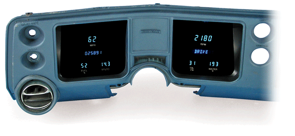 1968 Chevy Chevelle / El Camino Digital Instrument System - Dakota Digital VFD3-68C-CVL