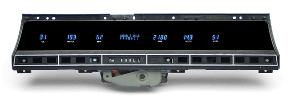 1969 - 1970 Chevy Impala/ Caprice Digital Instrument System - Dakota Digital VFD3X-69C-IMP