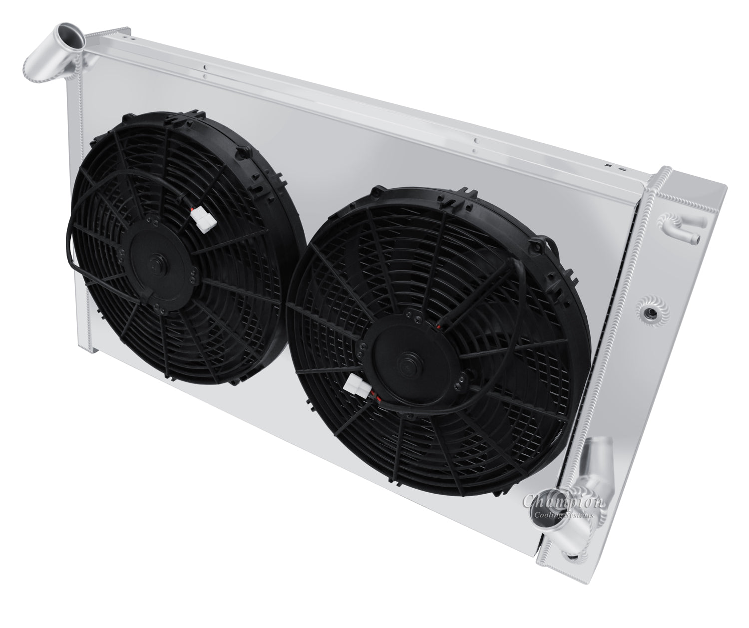 1969-1972 Corvette 3-Row Radiator, Shroud, Dual Fan Combo - Big Block