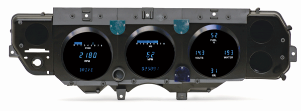 1970-1972 El Camino SS  Digital Instrument System - Dakota Digital VFD3-70C-CVL