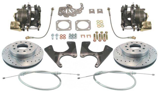 1970-1972 Chevy Monte Carlo Drilled-Slotted Rear Disc Brake Kit