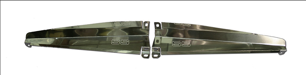 1973-1974 Nova Anodized Show Panel with "SS Logo" Engraved