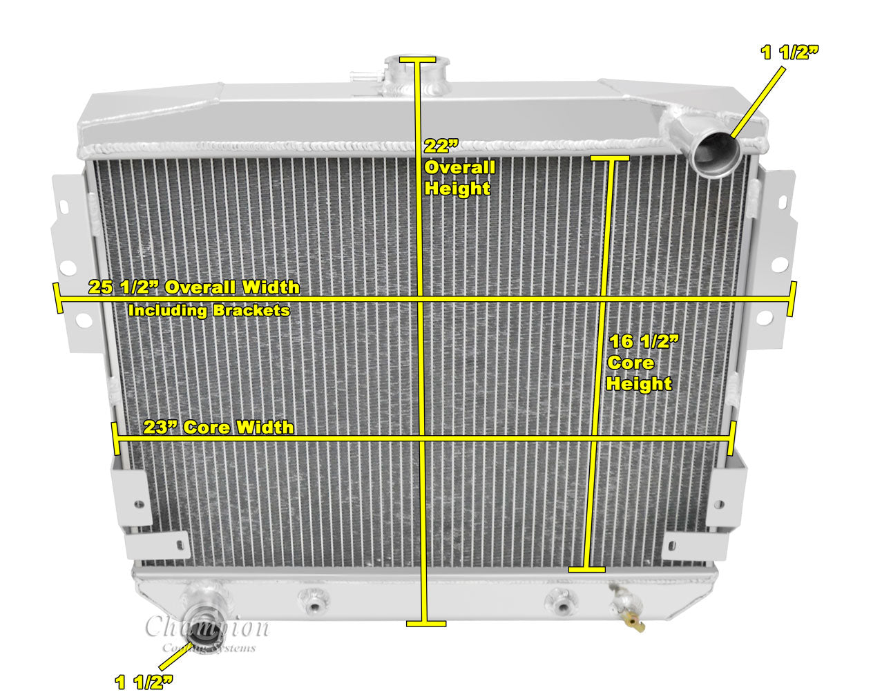 1977-1978 Mustang 3-Row Radiator