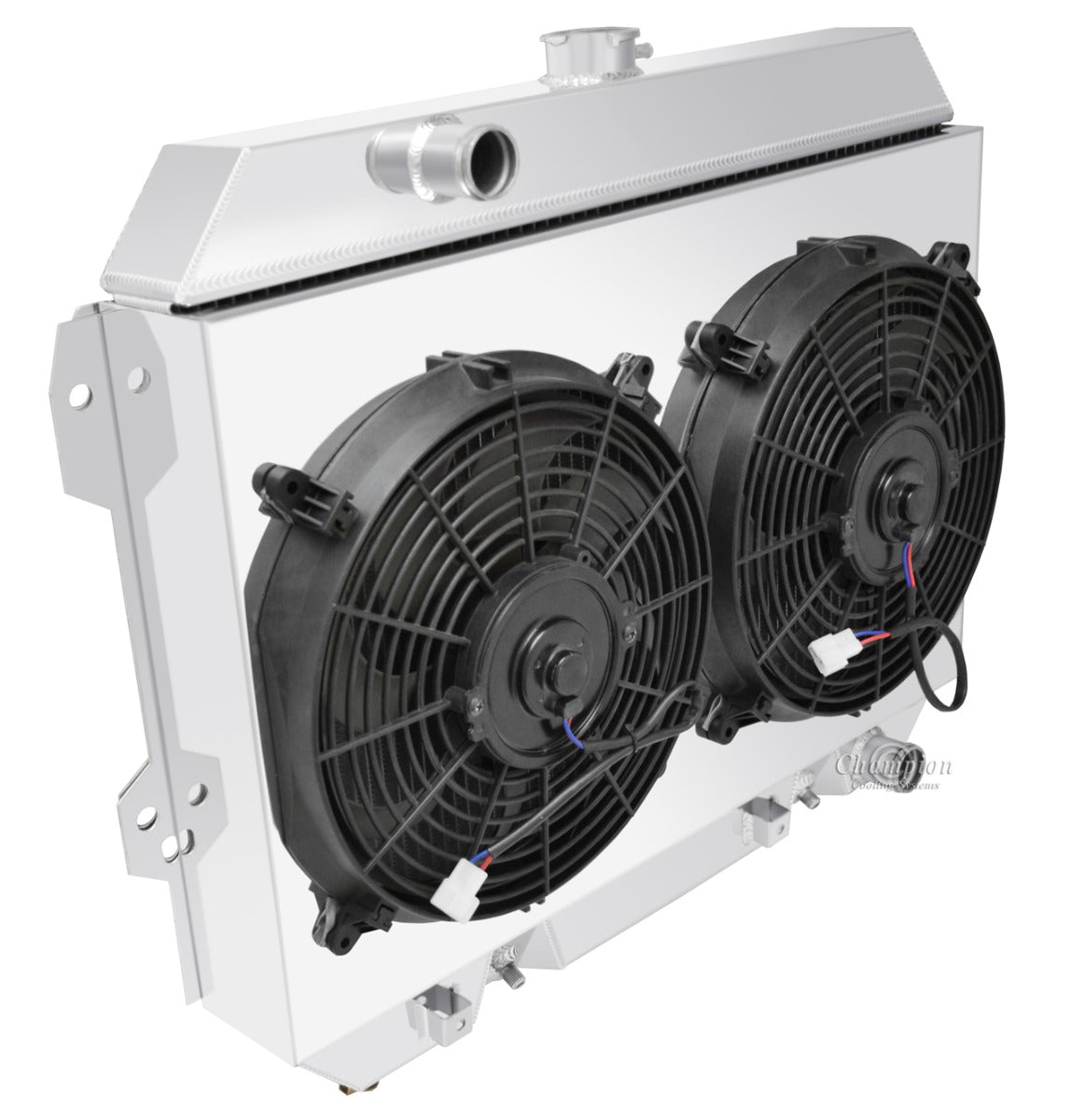 1979-1983 Datsun 280z 3-Row Radiator, Shroud, Dual Fan Combo