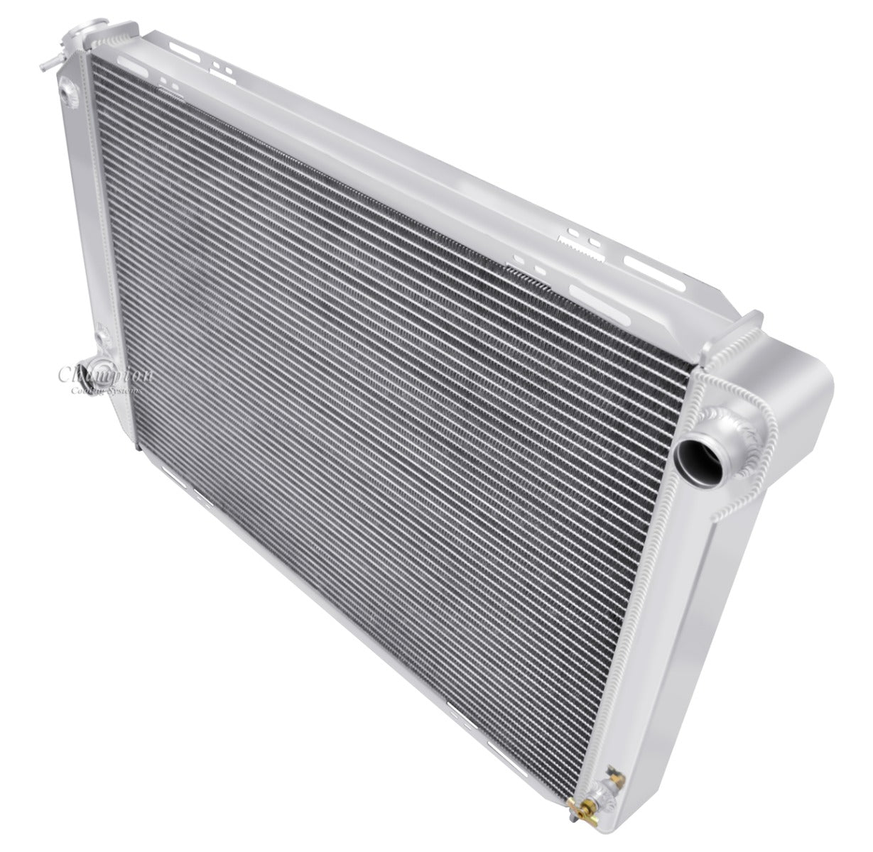 1981- 1984 Ford Bronco 3-Row Radiator, Shroud, Dual Fan Combo