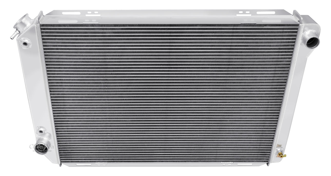 1981- 1984 Ford Bronco 3-Row Radiator, Shroud, Dual Fan Combo