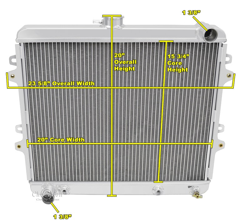 1984-1991 Toyota 4Runner 2-Row Radiator