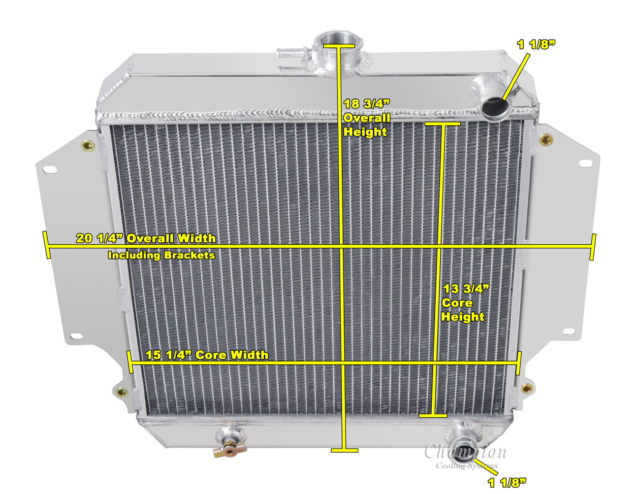 1986-1988 Suzuki Samurai 2-Row Radiator