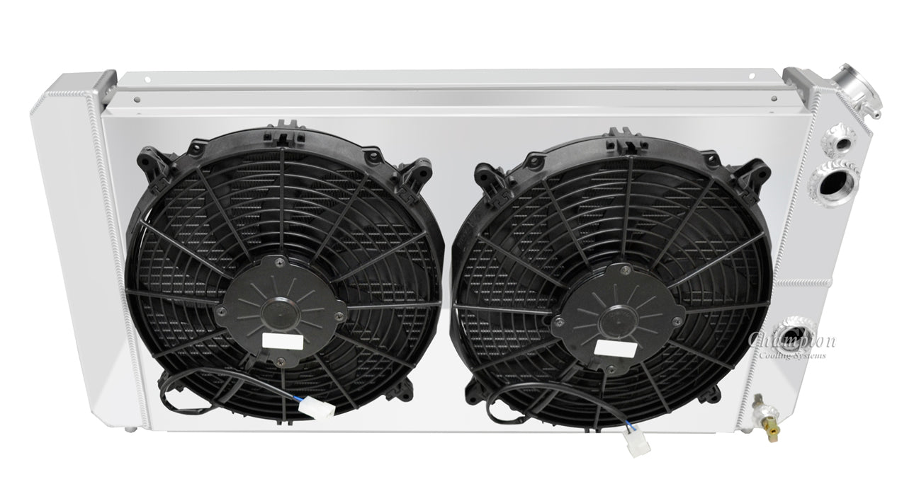 1996-2005 Chevy Blazer LS Swap 3-Row Radiator, Shroud, Dual Fan Combo