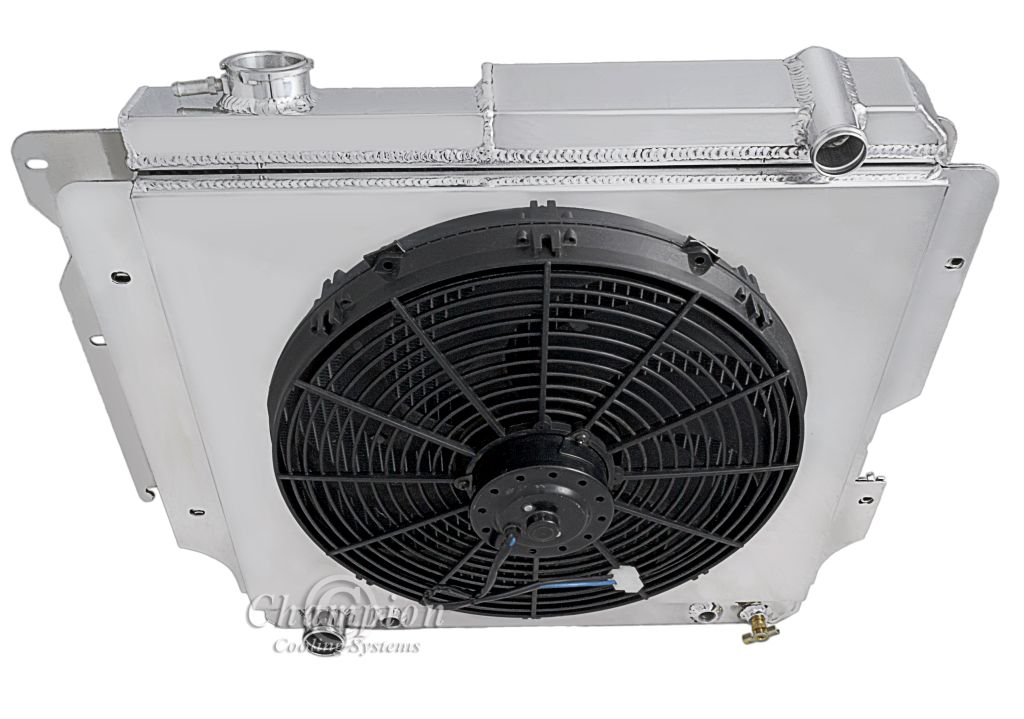 1987-2006 Jeep Wrangler 3-Row Radiator, Shroud, Fan Combo