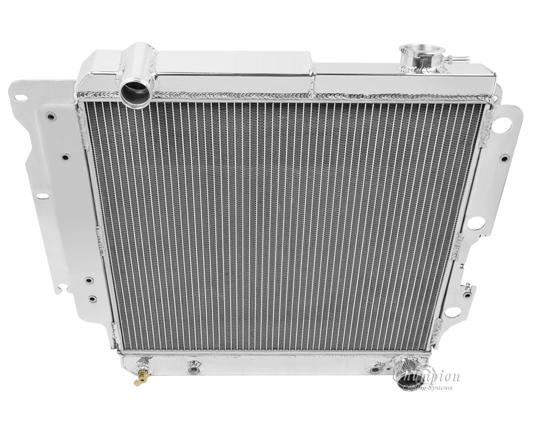 1987-2006 Jeep Wrangler YJ 3-Row Radiator - Chevy Conversion