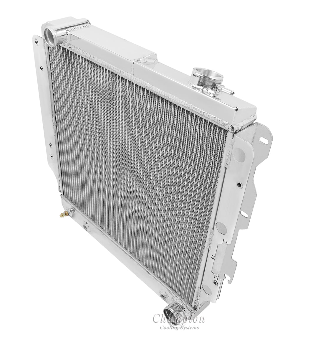 1987-2006 Jeep Wrangler YJ 3-Row Radiator - Chevy Conversion