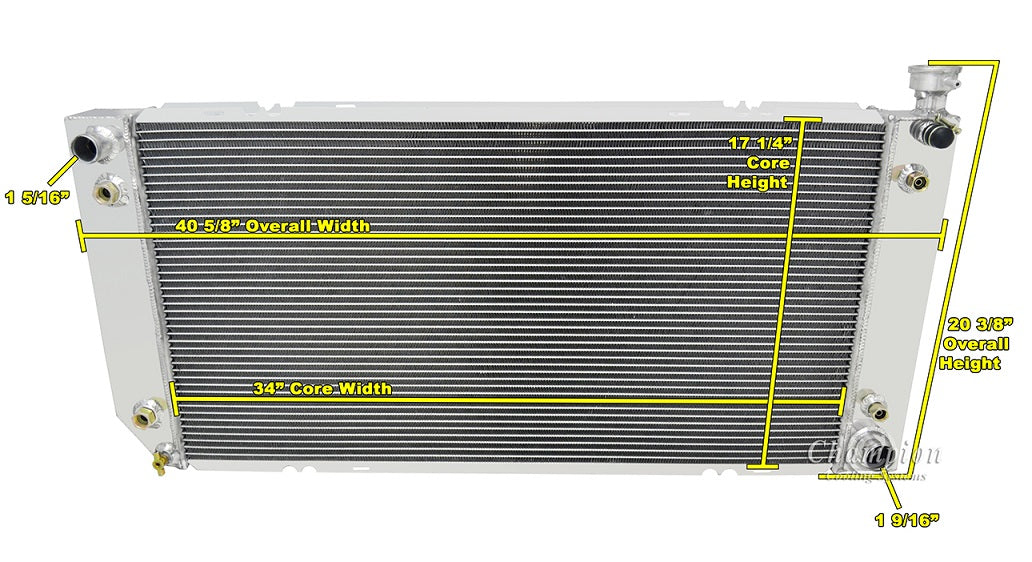 1994-2000 Chevy Truck 3-Row Radiator