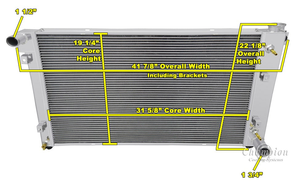 1994-2002 Dodge Ram 2500/3500 3-Row Radiator