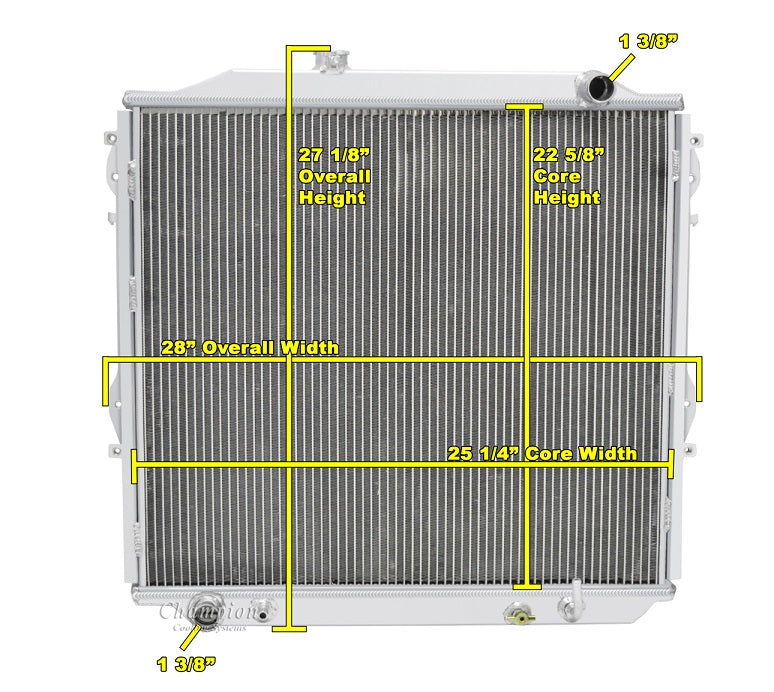 1996-2002 Toyota 4-Runner 3-Row Radiator