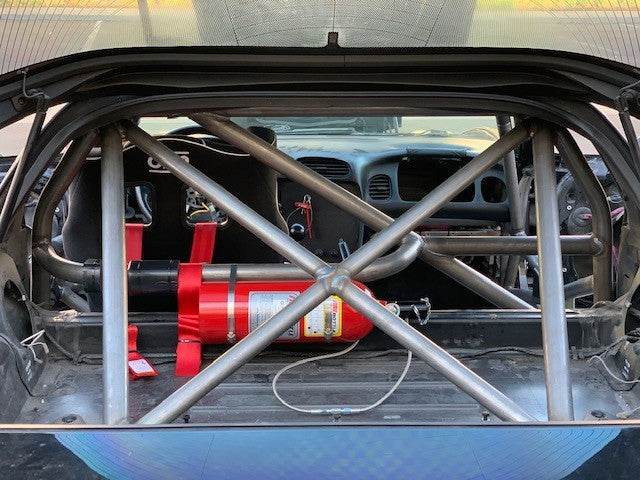 TrackSpec 1997-2004 C5 Corvette 4 Point Back Half Roll Cage Kit