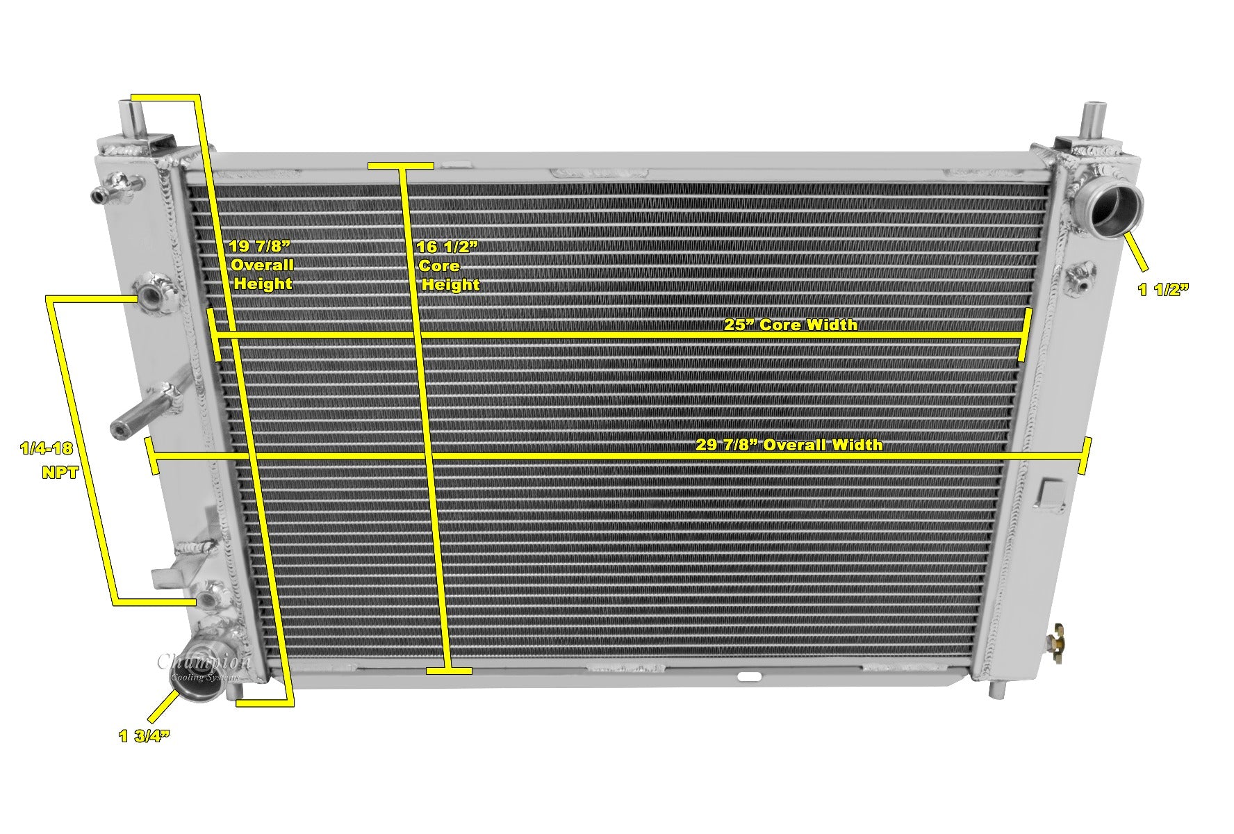 1997-2004 Mustang 3-Row Radiator