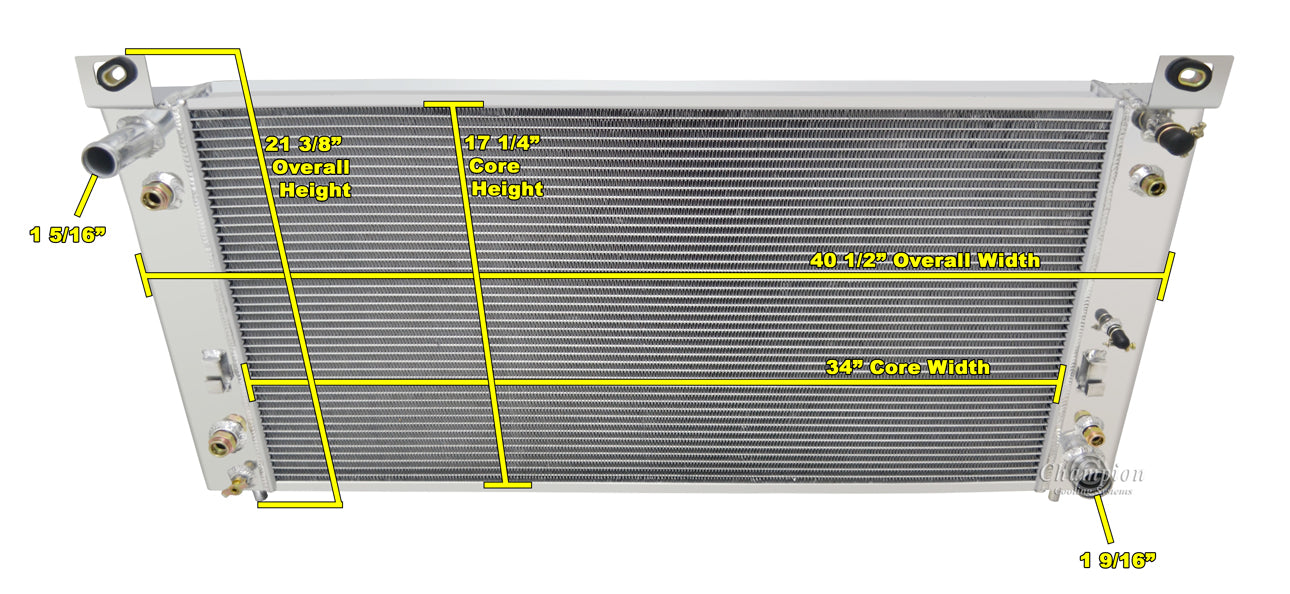 2000-2014 Chevy Tahoe 3-Row Radiator