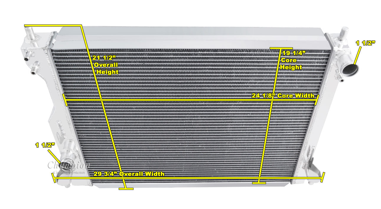 2005-2014 Mustang 2-Row Radiator