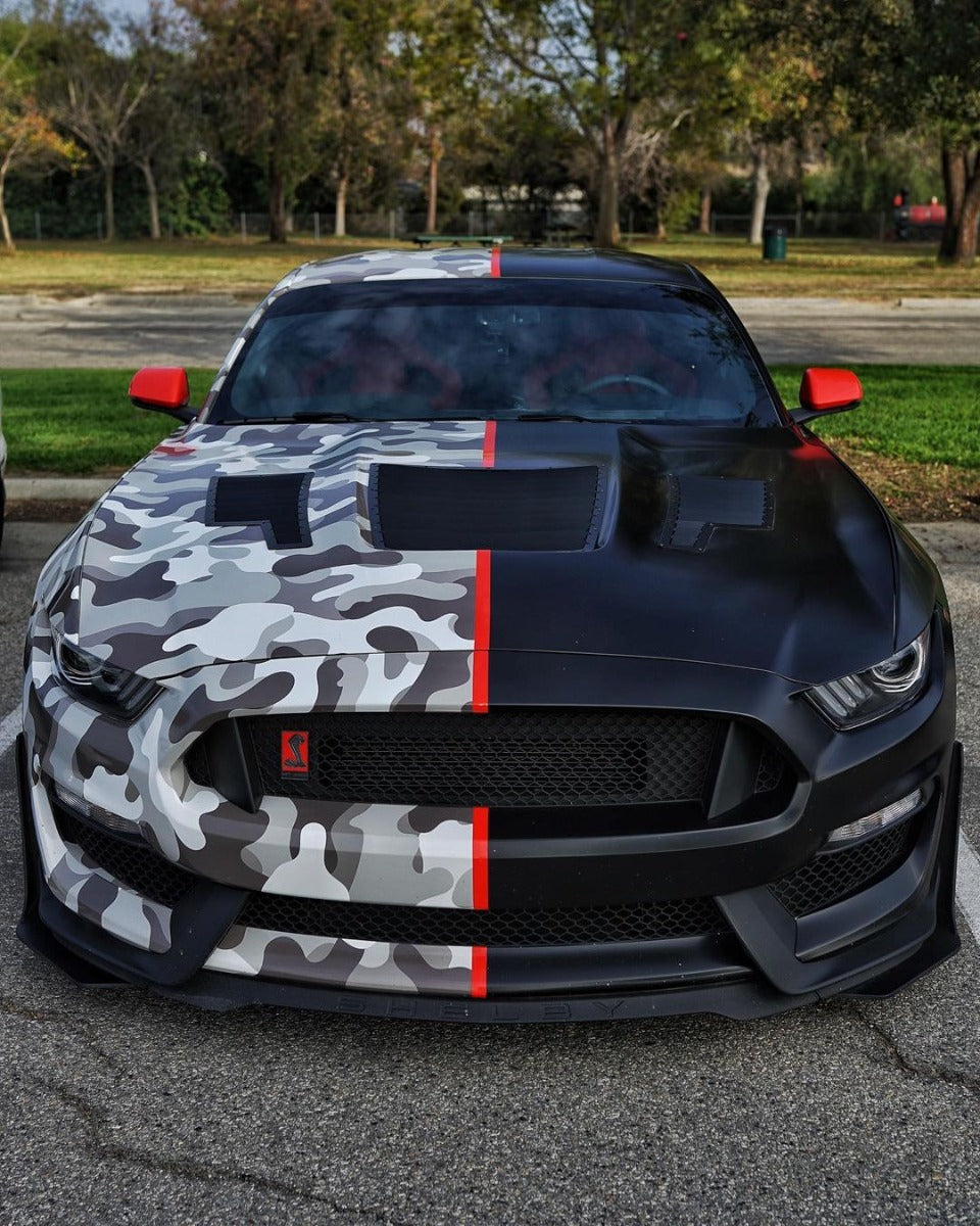 2016-2018 Mustang GT350 GT4 Full Hood Louver Kit