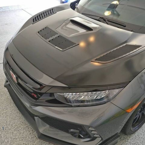 2016-2020 Honda Civic CTR Full Hood Side Only Louver Kit