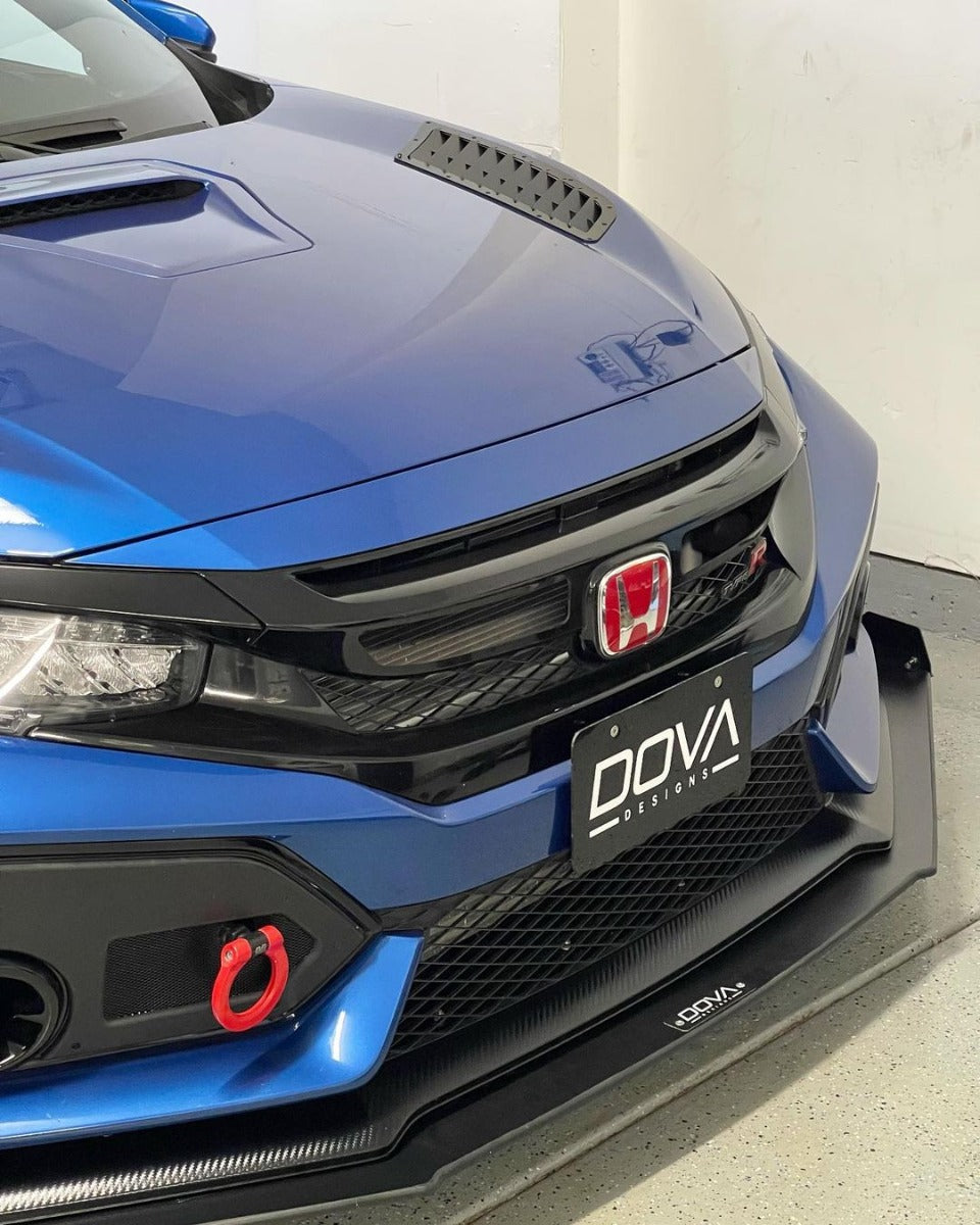 2016-2020 Honda Civic CTR Full Hood Side Only Louver Kit