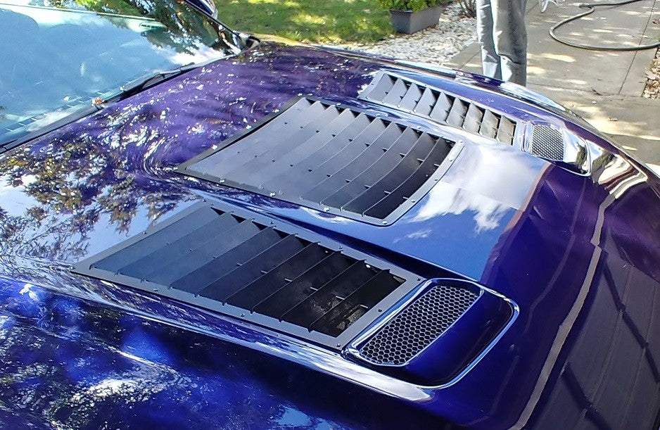 2018-2021 Mustang GT4 SIDE ONLY Hood Louver Kit