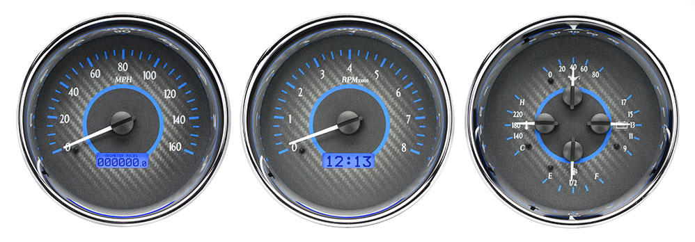 Universal 5.4" Round Trio VHX Gauge Instruments