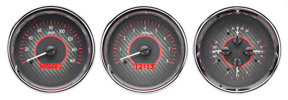 Universal 5.4" Round Trio VHX Gauge Instruments