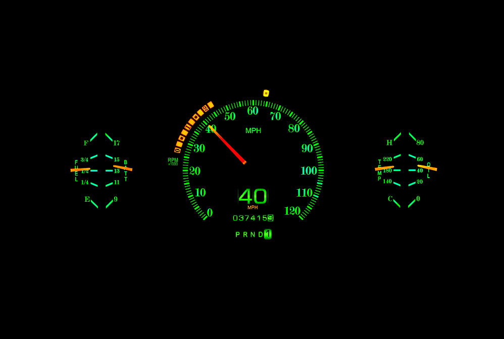 1933- 34 Ford Car RTX Gauge Instruments