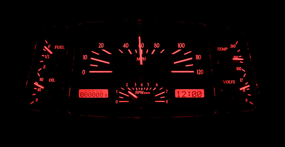 1933-1934 Ford VHX Gauge Instruments - Dakota Digital VHX-33F