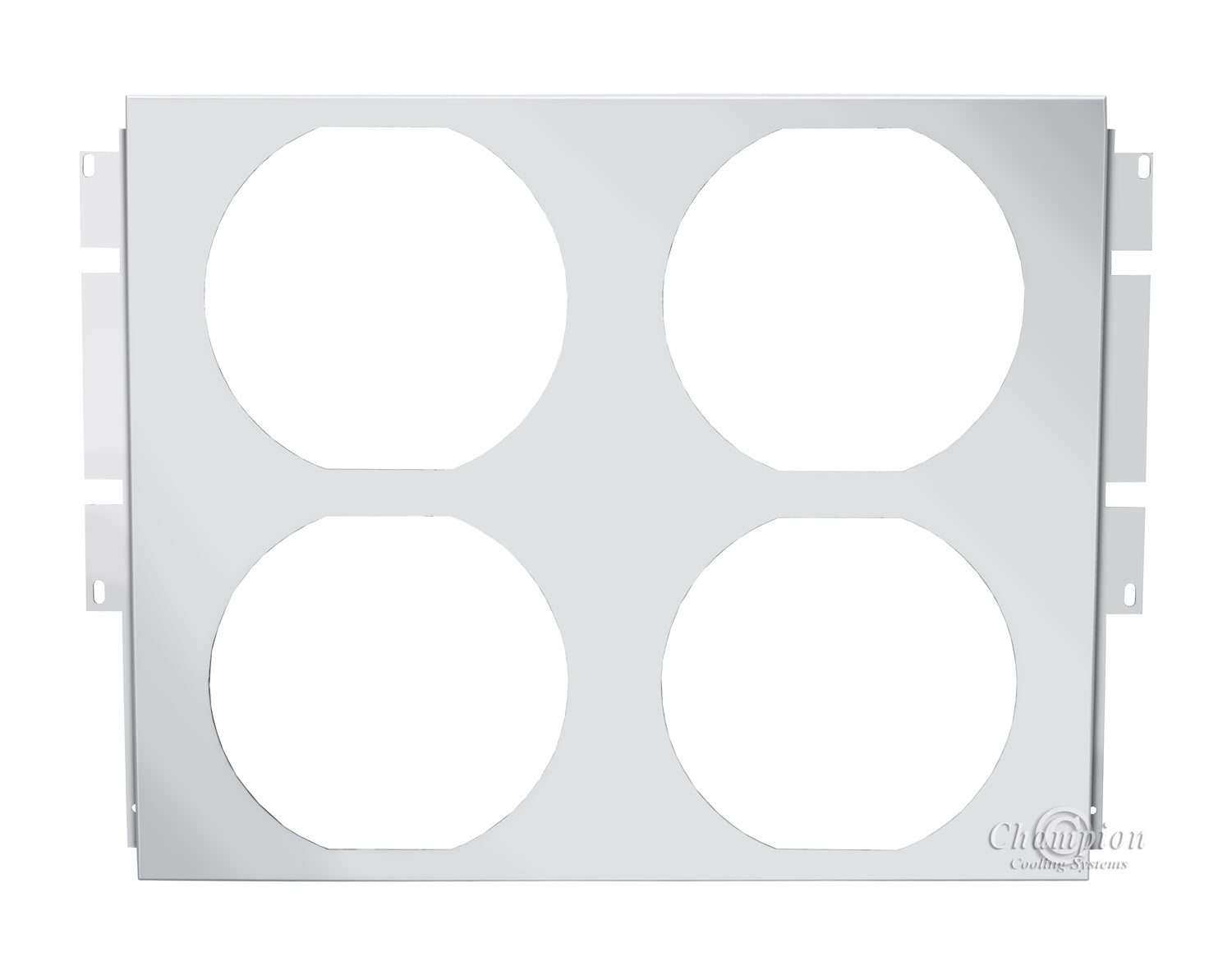 Aluminum Fan Shroud for 12" Electric Fans - 34" wide x 23.38" tall
