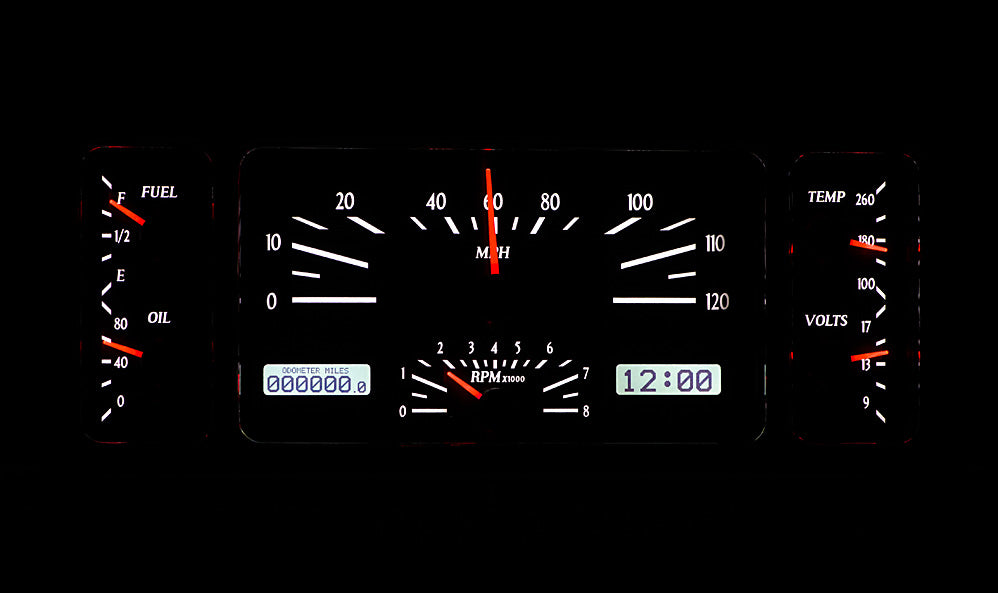 1935-1936 Ford VHX Gauge Instruments - Dakota Digital VHX-35F