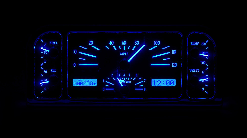 1937-1938 Ford VHX Gauge Instruments - Dakota Digital VHX-37F