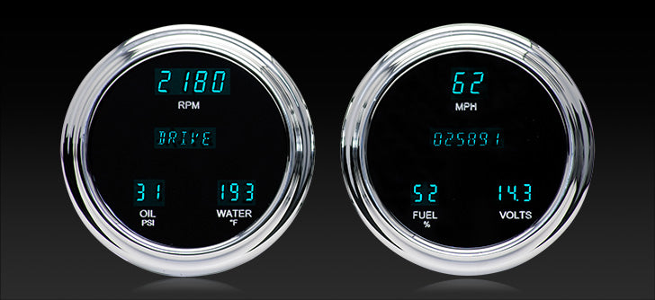 Universal Dual 4.75" Round Digital Gauge Instruments