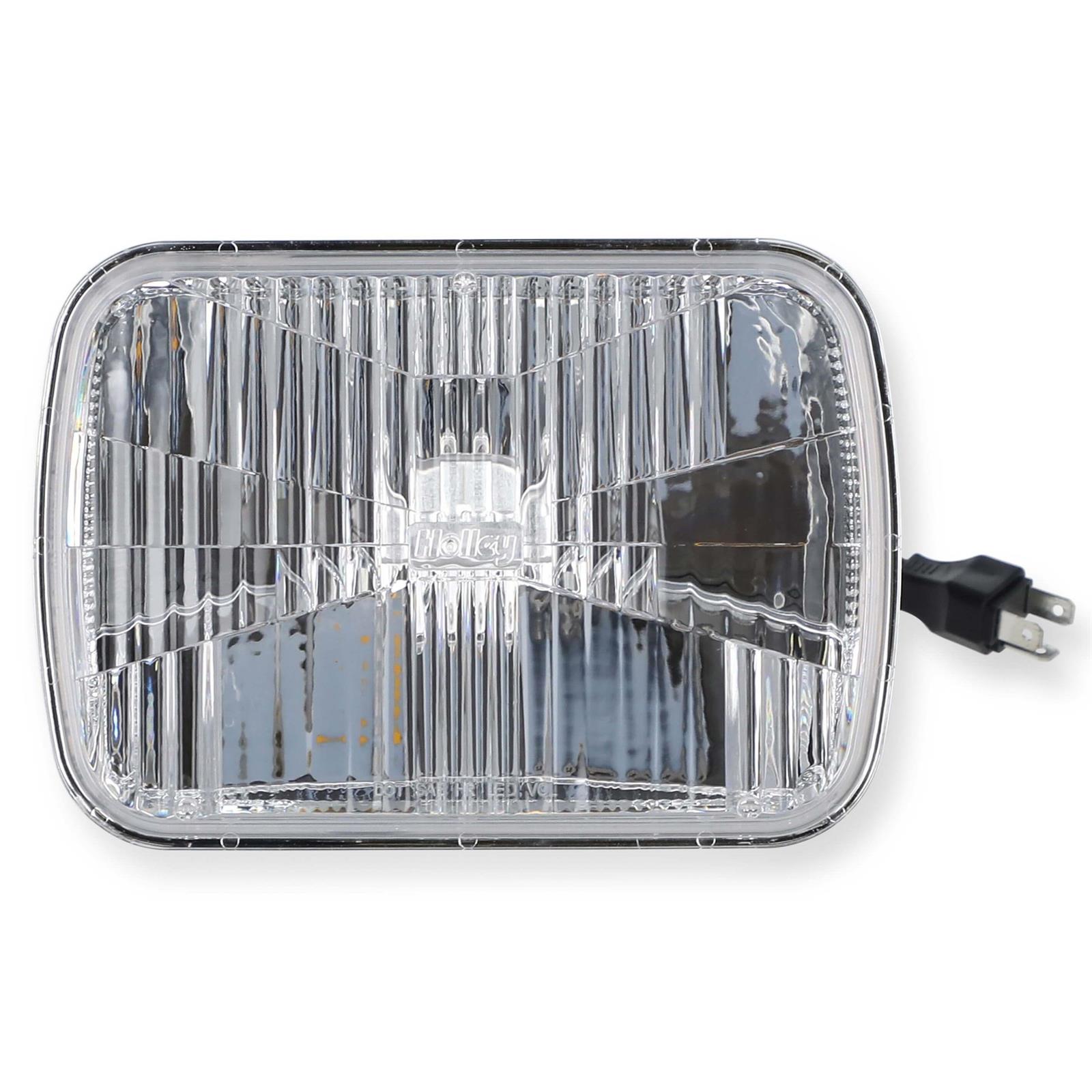 Holley RetroBright LED Headlight – 5x7-inch Rectangle – Modern White (5700K) – LFRB150