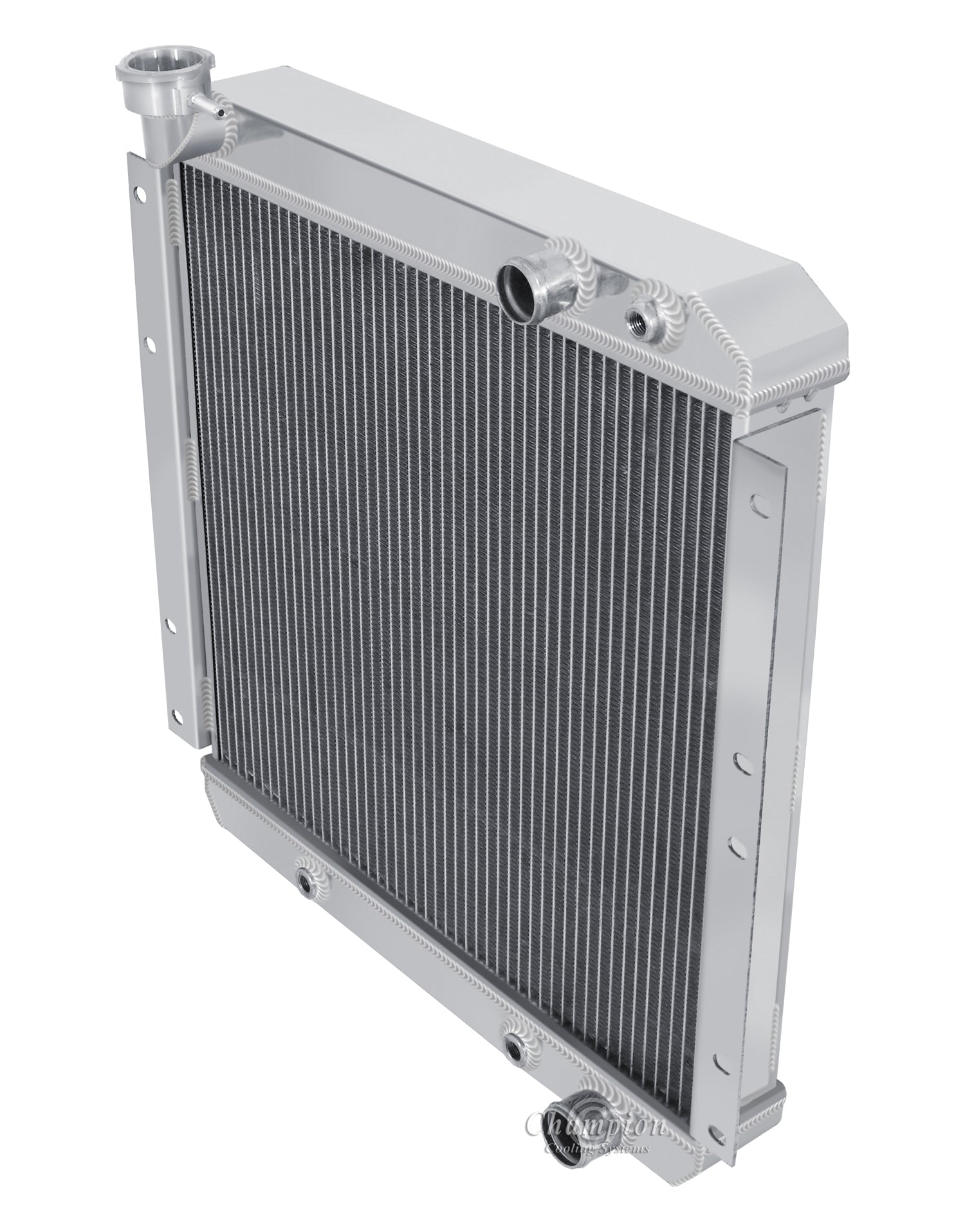 1970-80 Toyota Land Cruiser LS Swap 3-Row Radiator, Shroud, Fan Combo